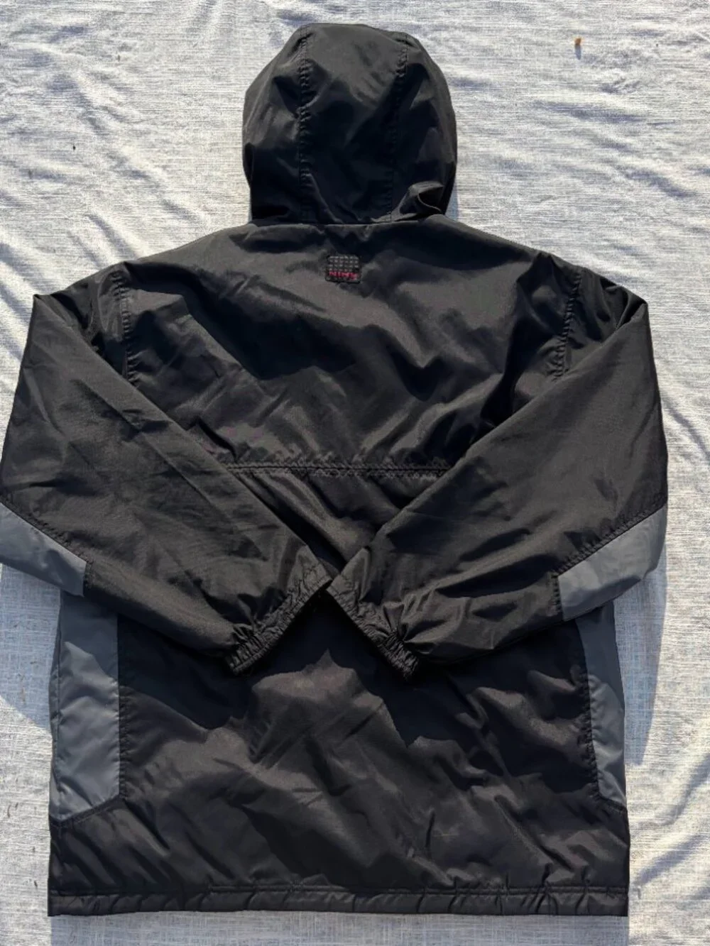 Vintage Nike Reversible Jacket Black/Grey Shell & Black Fleece, Size XL